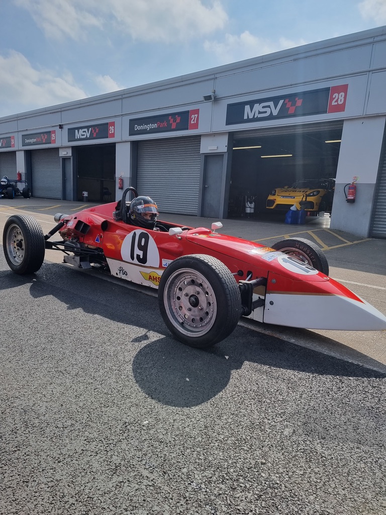 The No.19 in the pit lane