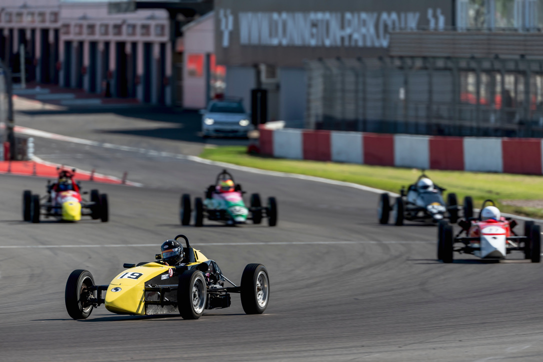 Leading at Donington Park, 2026