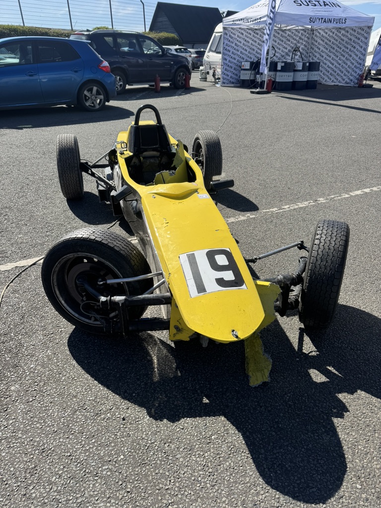 The No.19 in the paddock