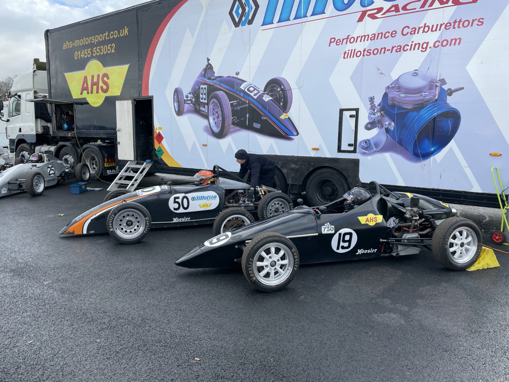Cars in the paddock