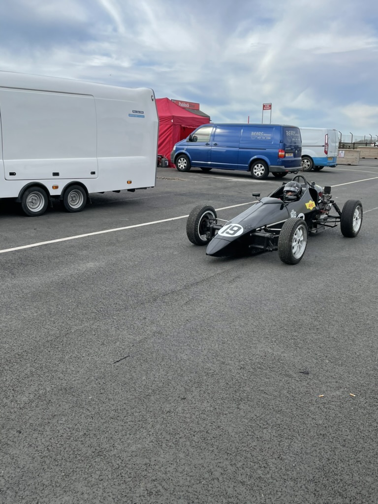 The No.19 on the tarmac